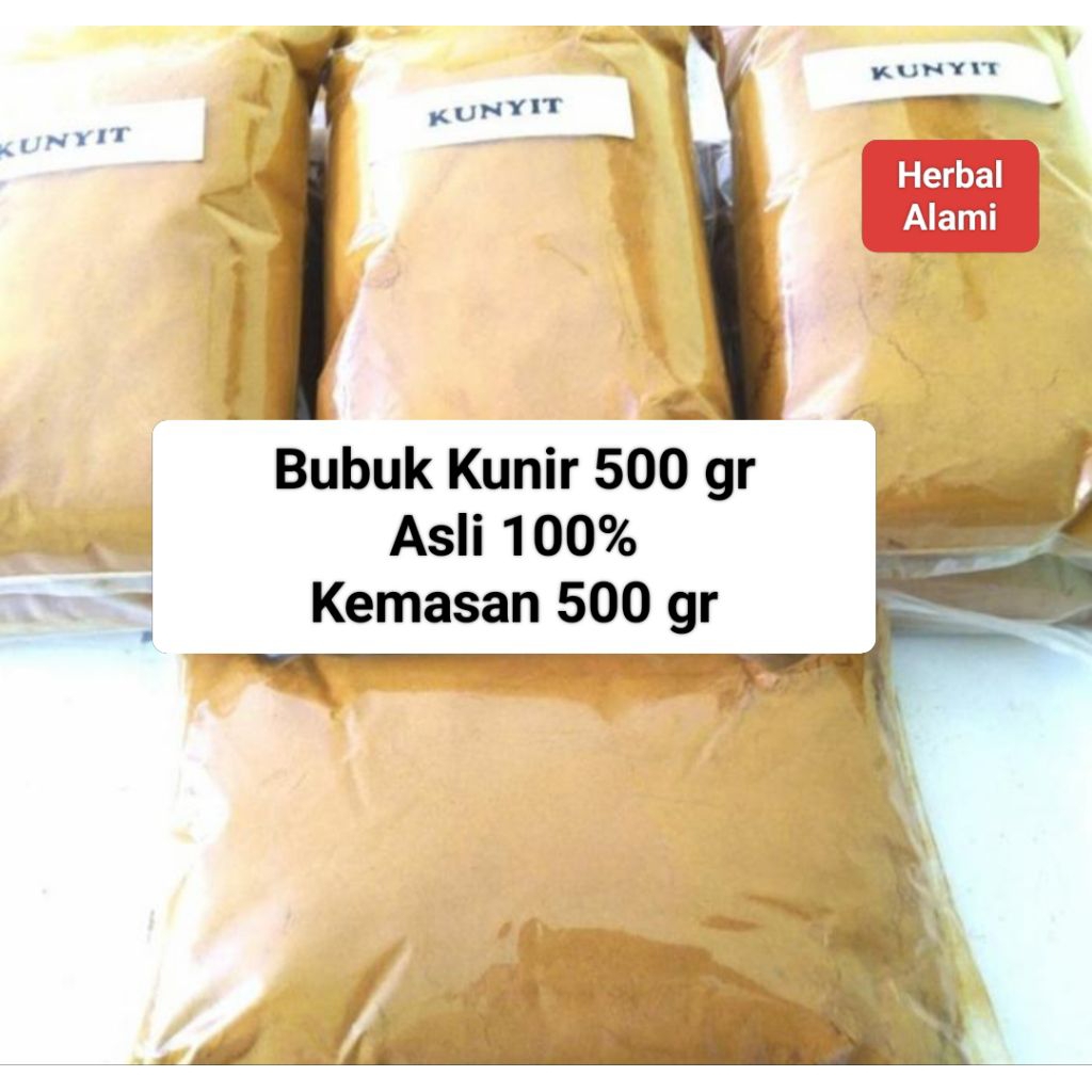 

Bubuk Kunir 500 gr Kunyit Kuning Asli 500 gr 100% Herbal Alami