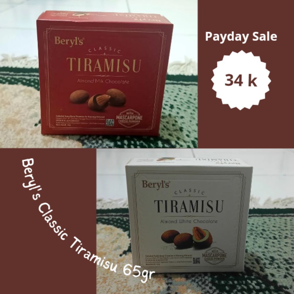 

Beryls Classic Tiramisu Almond Chocolate | Milk | White 65gr