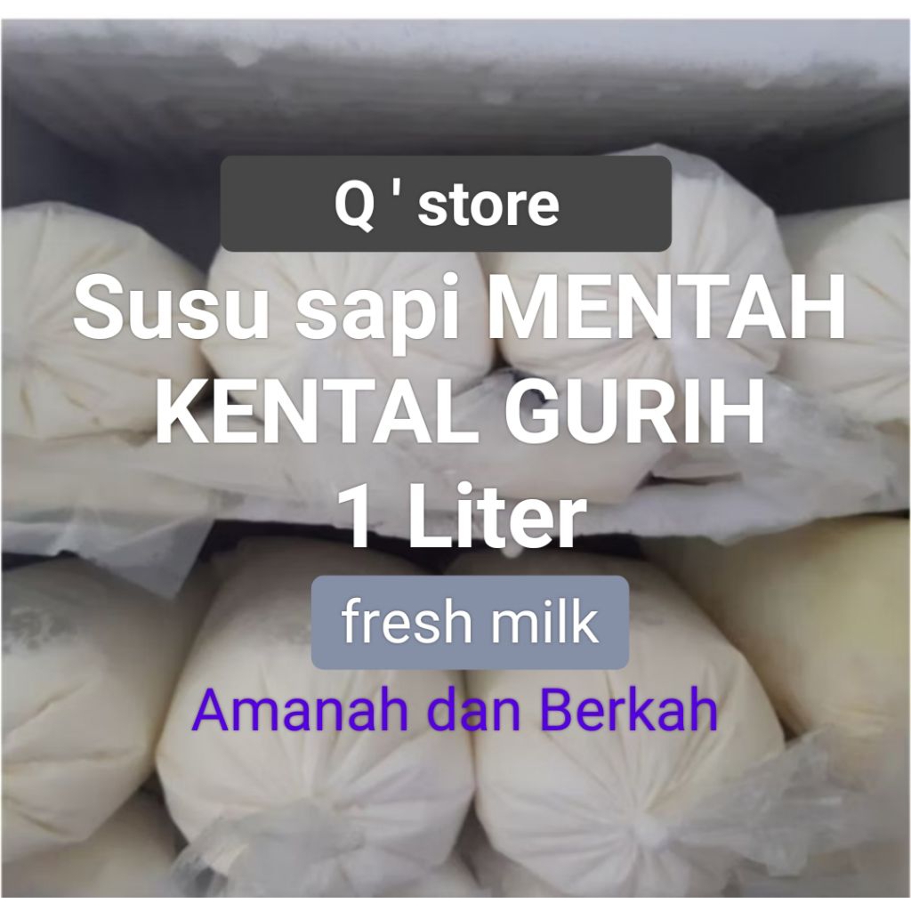 

SUSU SAPI PERAH 1 LITER KENTAL dan GA BAU PERENGUS MURNI ASLI AMANAH MENTAH