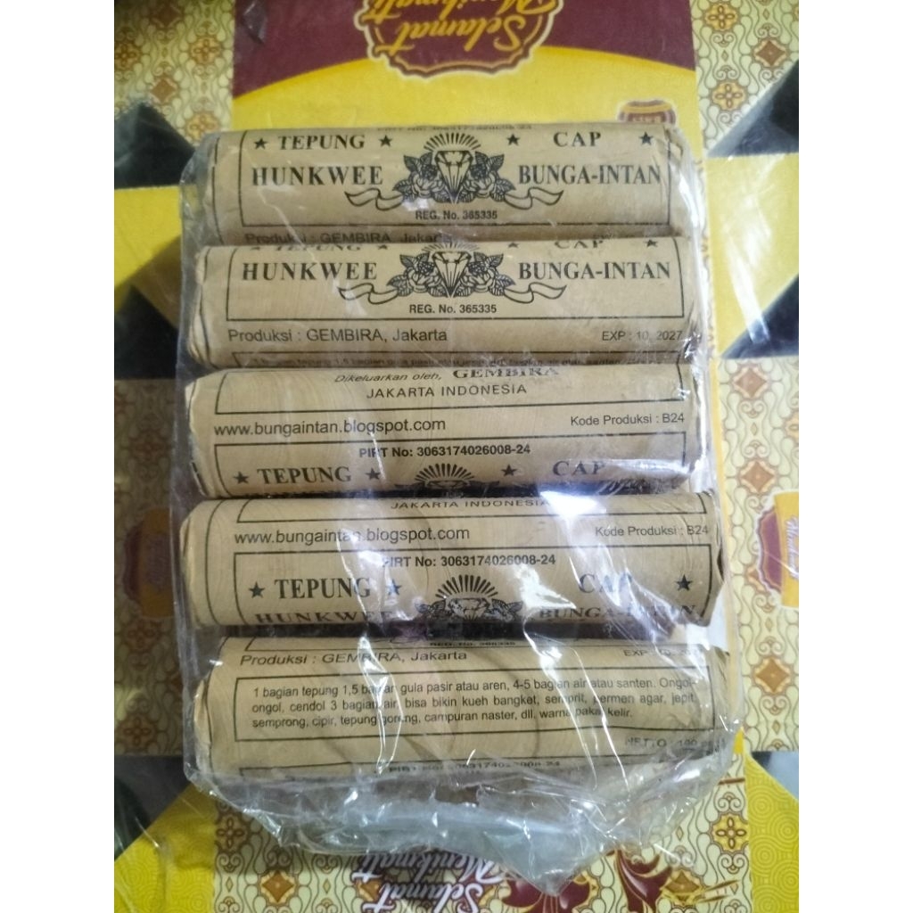 

hunkwee cap bunga intan 1pak isi 10