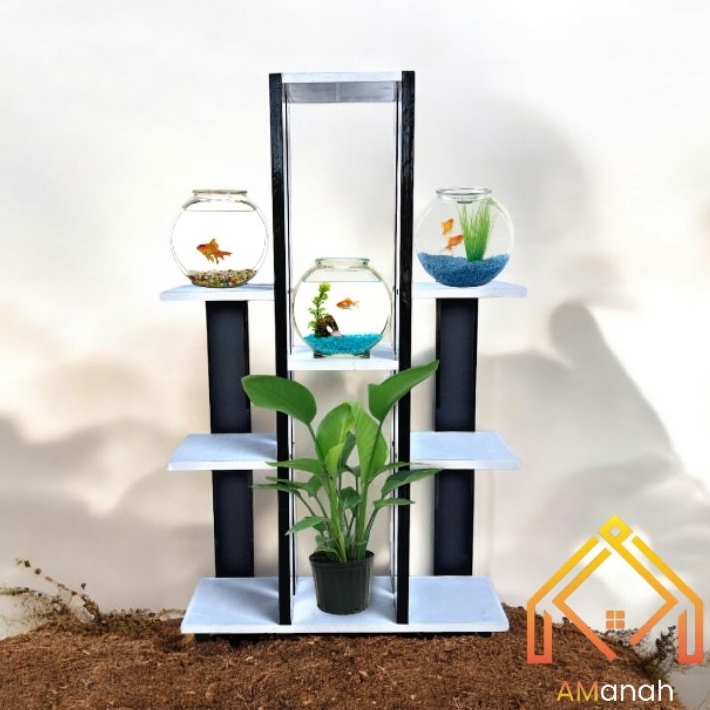Rak Lantai Ikan Cupang / Rak Hias Ikan Cupang / Rak Pot Serbaguna