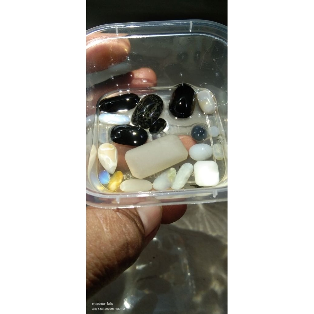 1 paket polkasan bahan jarongan super kalimaya dan black opal original banten