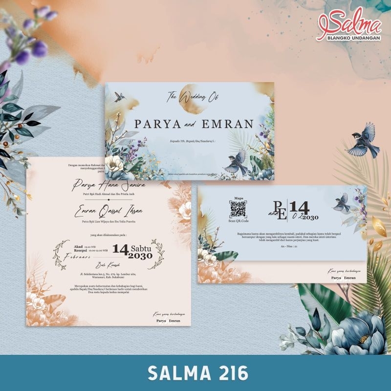 

Blangko Undangan Pernikahan Salma 216 Kertas Undangan Pernikahan Salma 216 Terbaru