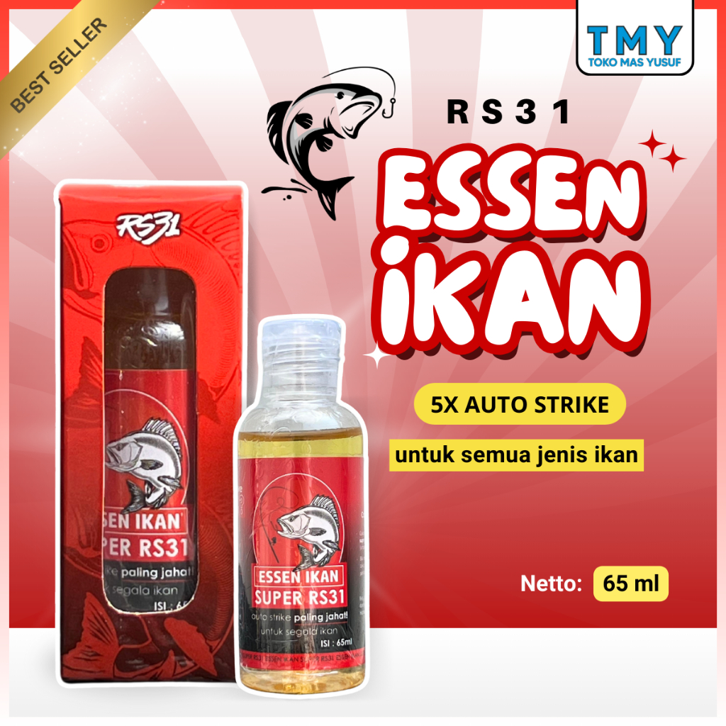 RS31 Essen Ikan Super - Essence Pancing Aroma Gurih & Amis Untuk Segala Ikan Mas, Lele, Tombro, Bawa