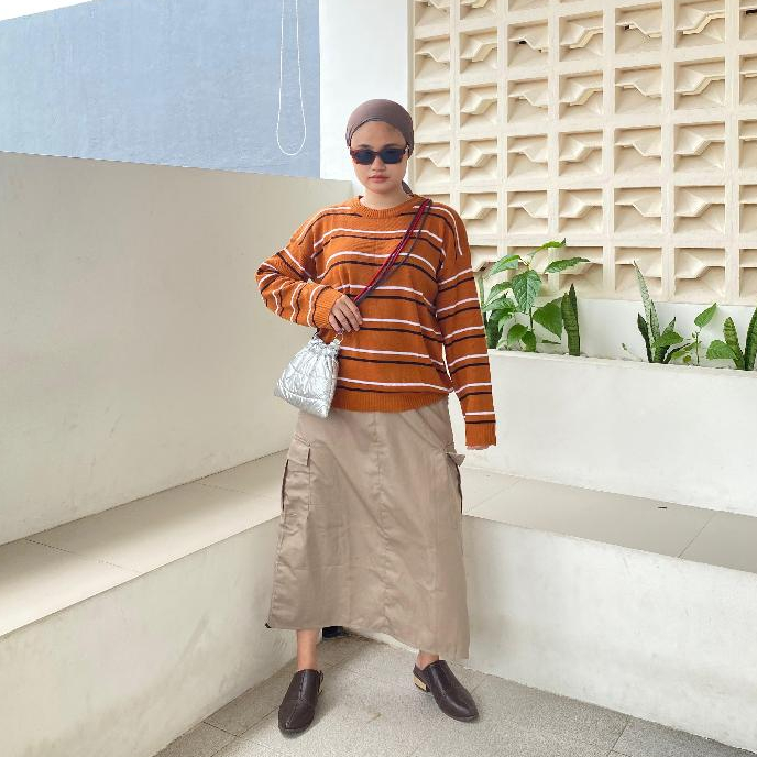 Wendy Sweater Rajut premium/Atasan wanita/Sweater Oversize/Atasan Knitted