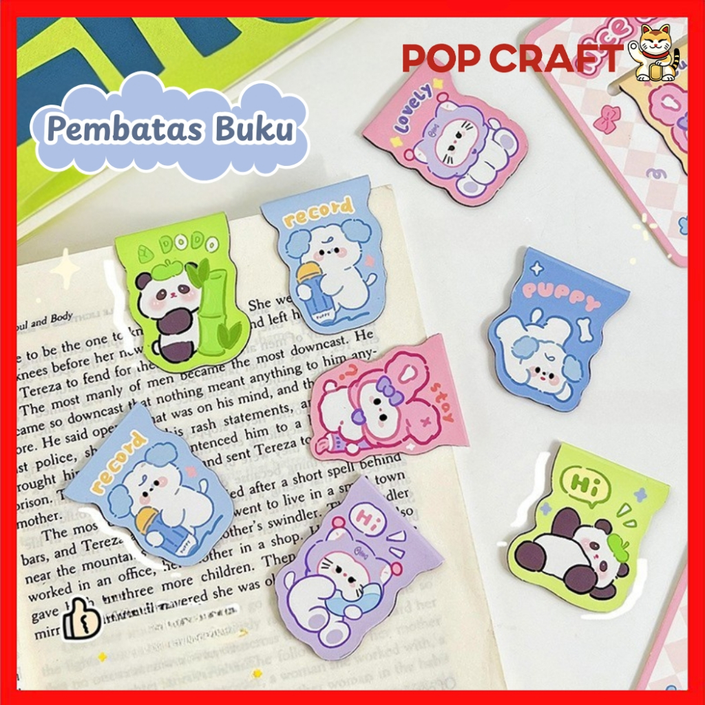 

PC Clip Pembatas Buku Lucu / Clip Buku Kertas / Pembatas Buku Magnet Lucu ATK Penanda Halaman AT37