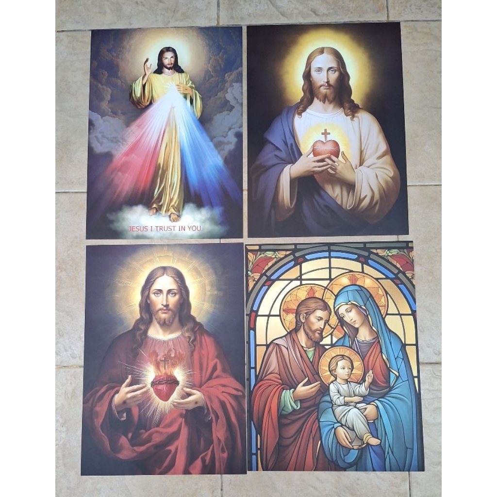 Poster Digital Printing A3 - Gambar Yesus / Maria