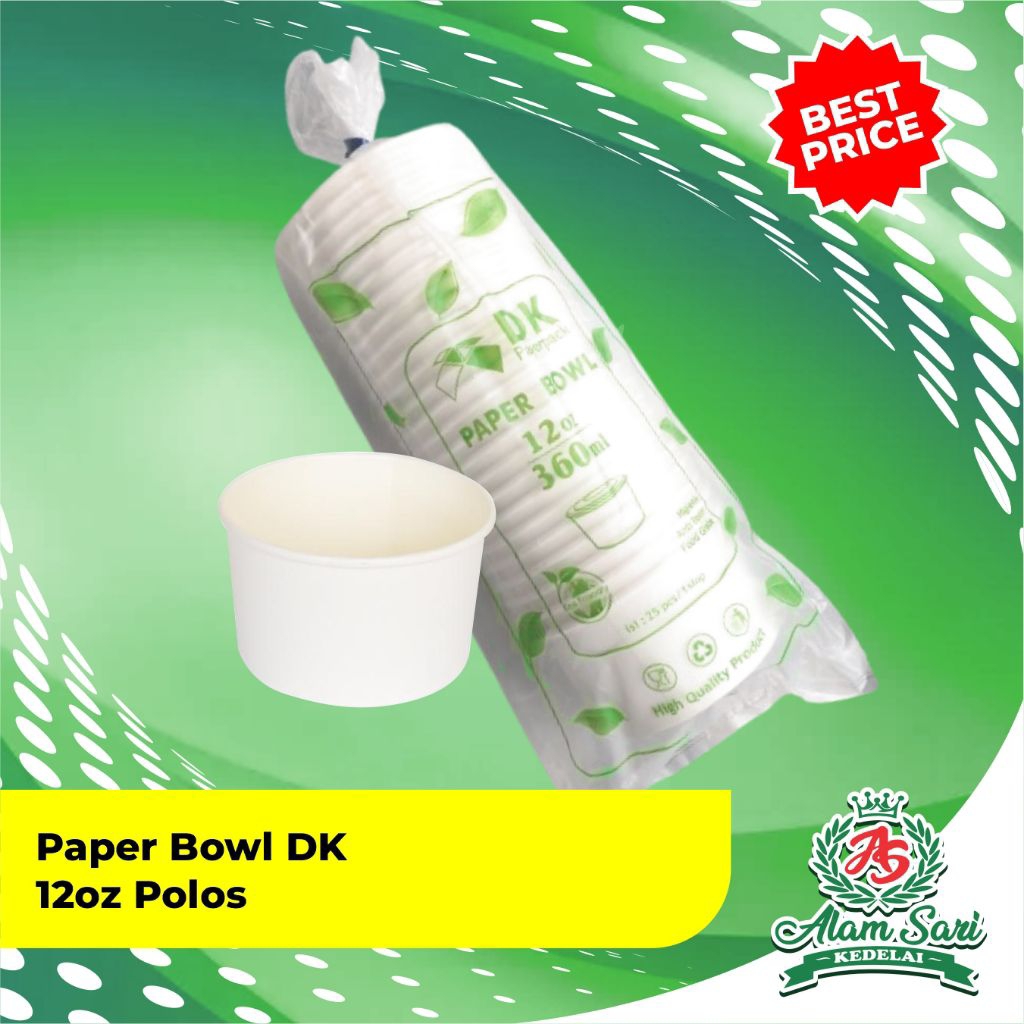 Paper Bowl DK 12 OZ (360 ML)