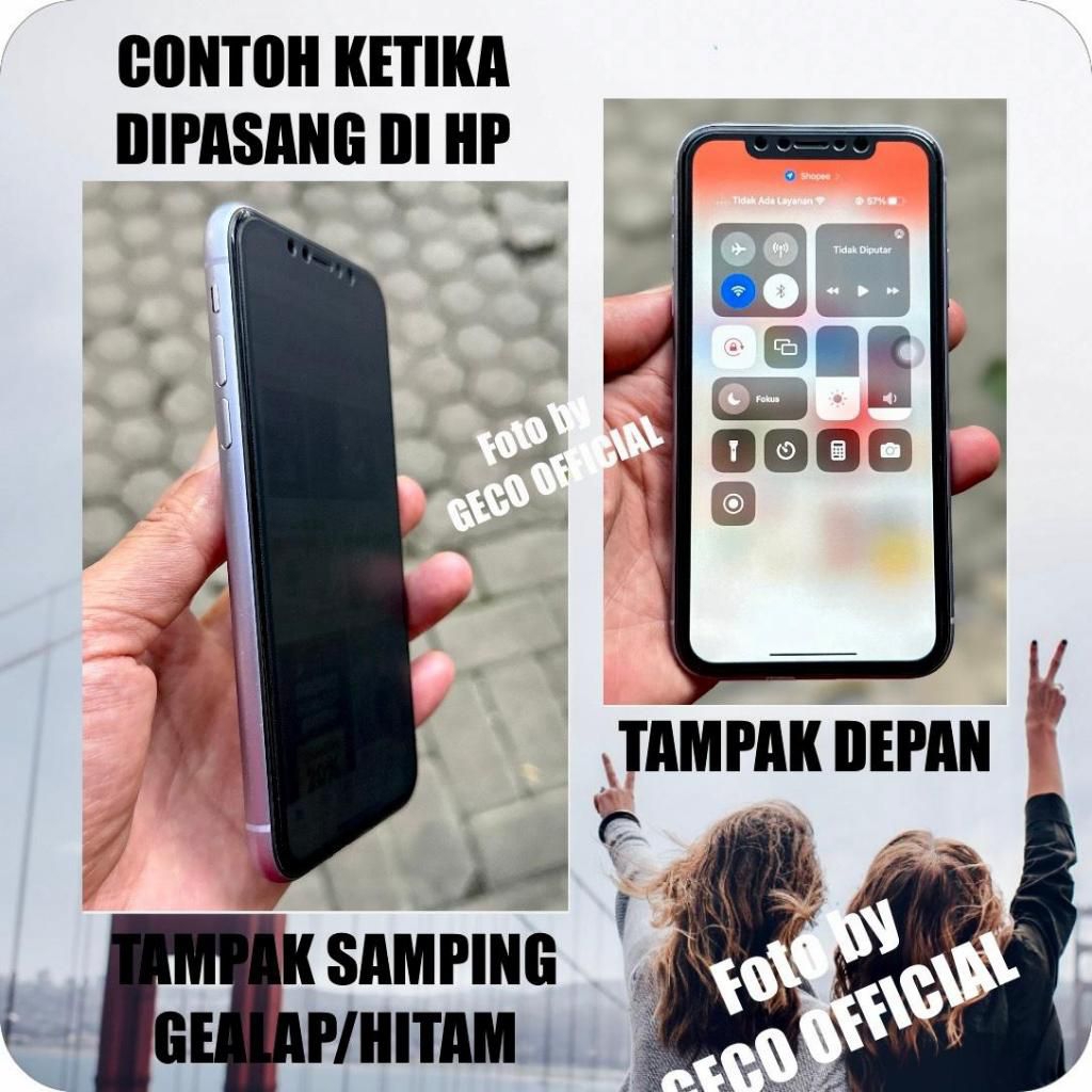 CERAMIC ANTI SPY BAHAN FILM ANTI PECAH TG PRIVASI TG IPHONE