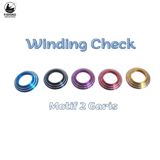 Winding Check Custom Joran Pancing Motif 2 Garis Aneka Warna