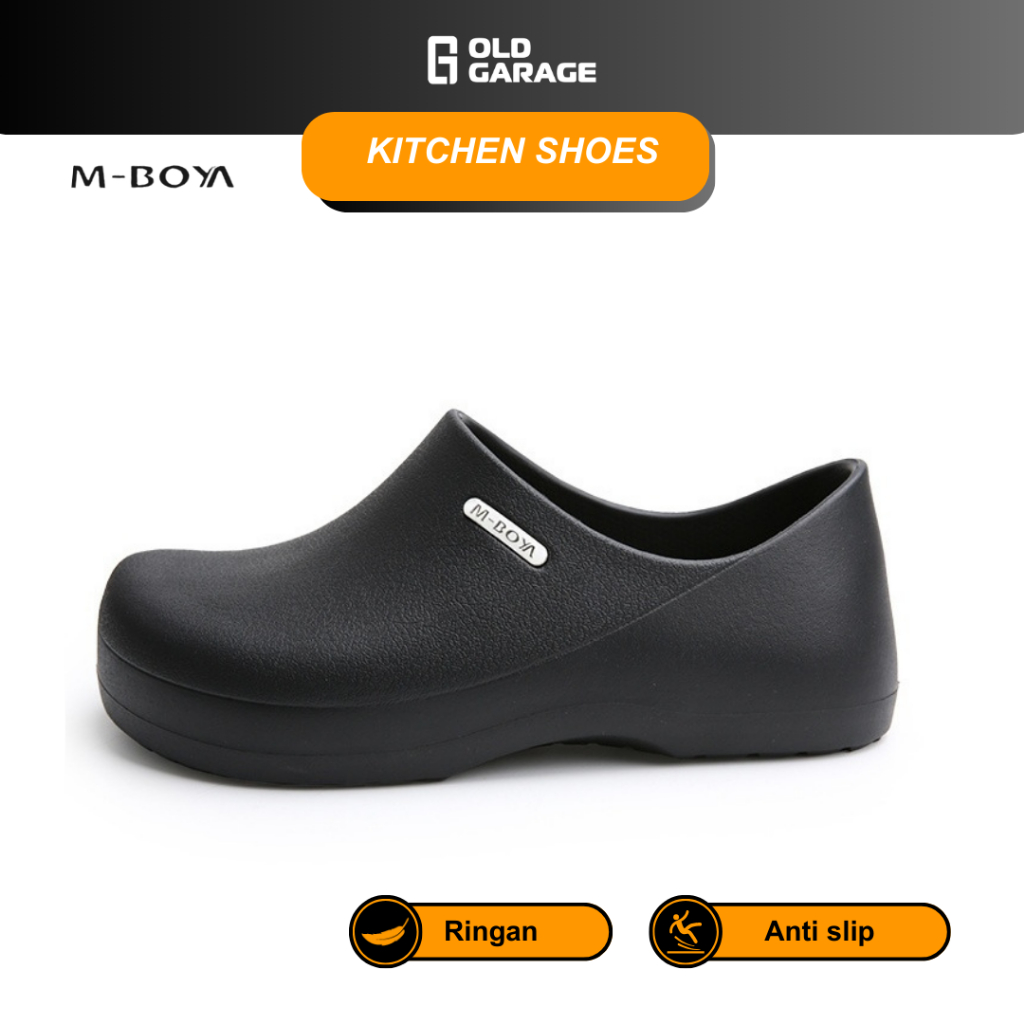Sepatu Kitchen Pria Sepatu Chef Kitchen Shoes Anti Slip 122