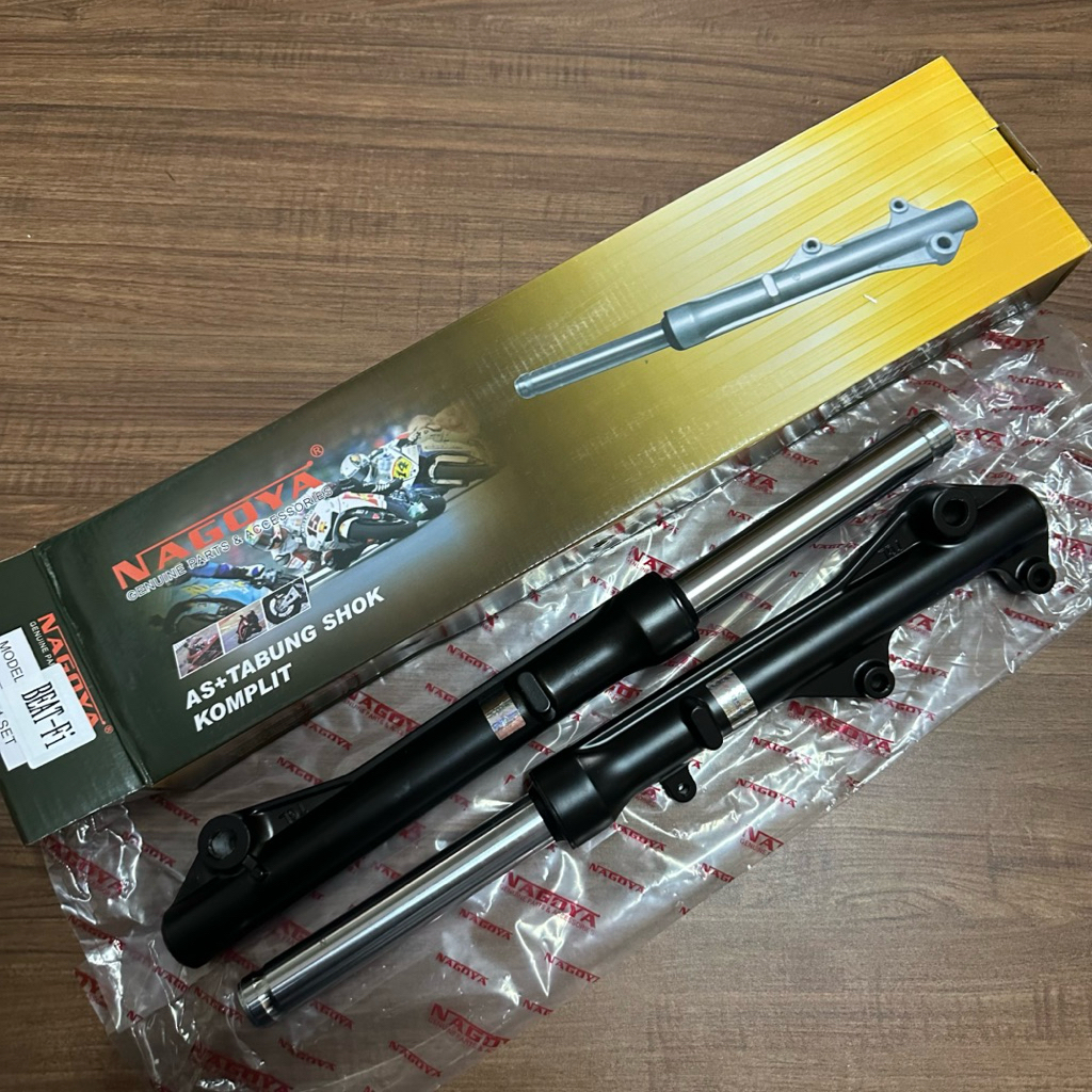 NAGOYA BEAT FI AS TABUNG DEPAN SHOCK ASSY SHOK SOK FRONT FORK COVER TUBE KIRI KANAN KIT SET KOMPLIT 