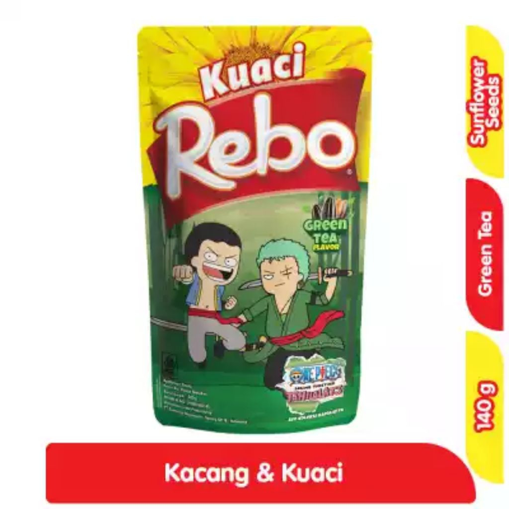 

Rebo Kuaci Biji Bunga Matahari Green Tea 140 g