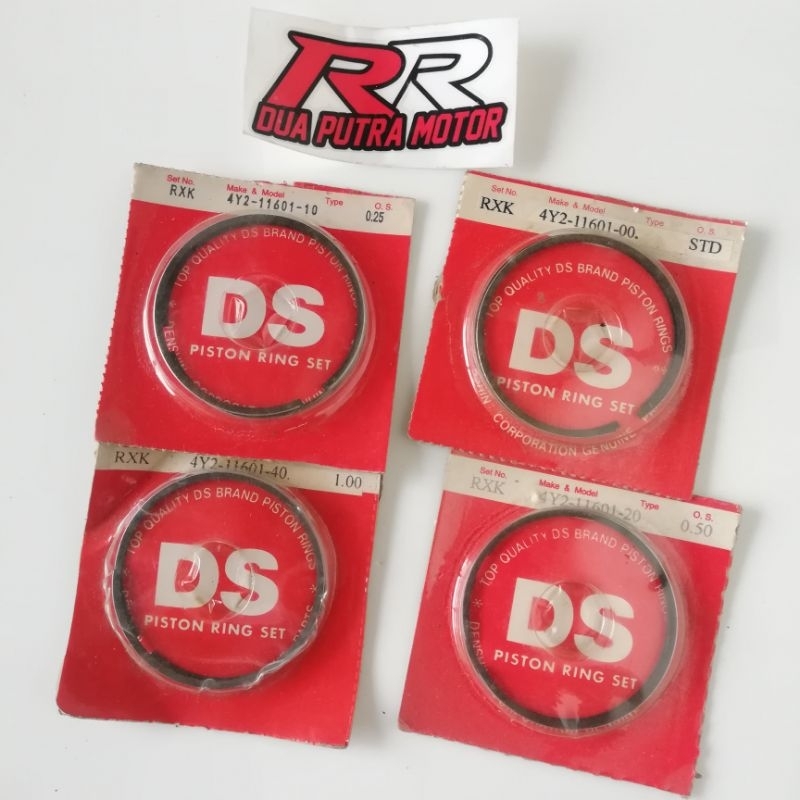 ring piston seher yamaha rxk rx king os oz oversize size uk ov ukuran std 0 25 50 100 125 150 4y2 DS