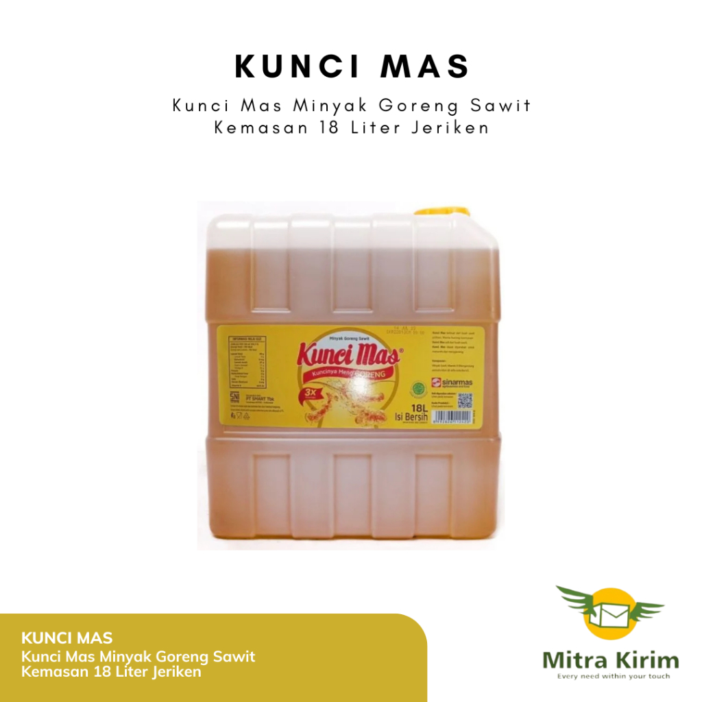

Kunci Mas Minyak Goreng Sawit Kemasan 18 Liter Jeriken