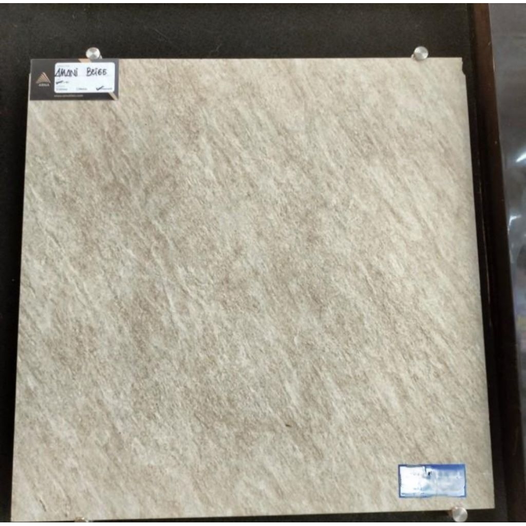 PROMO GRANIT 60X60 KW1 KASAR TIMBUL GARASI, KAMAR MANDI | ARNA AMANI BEIGE
