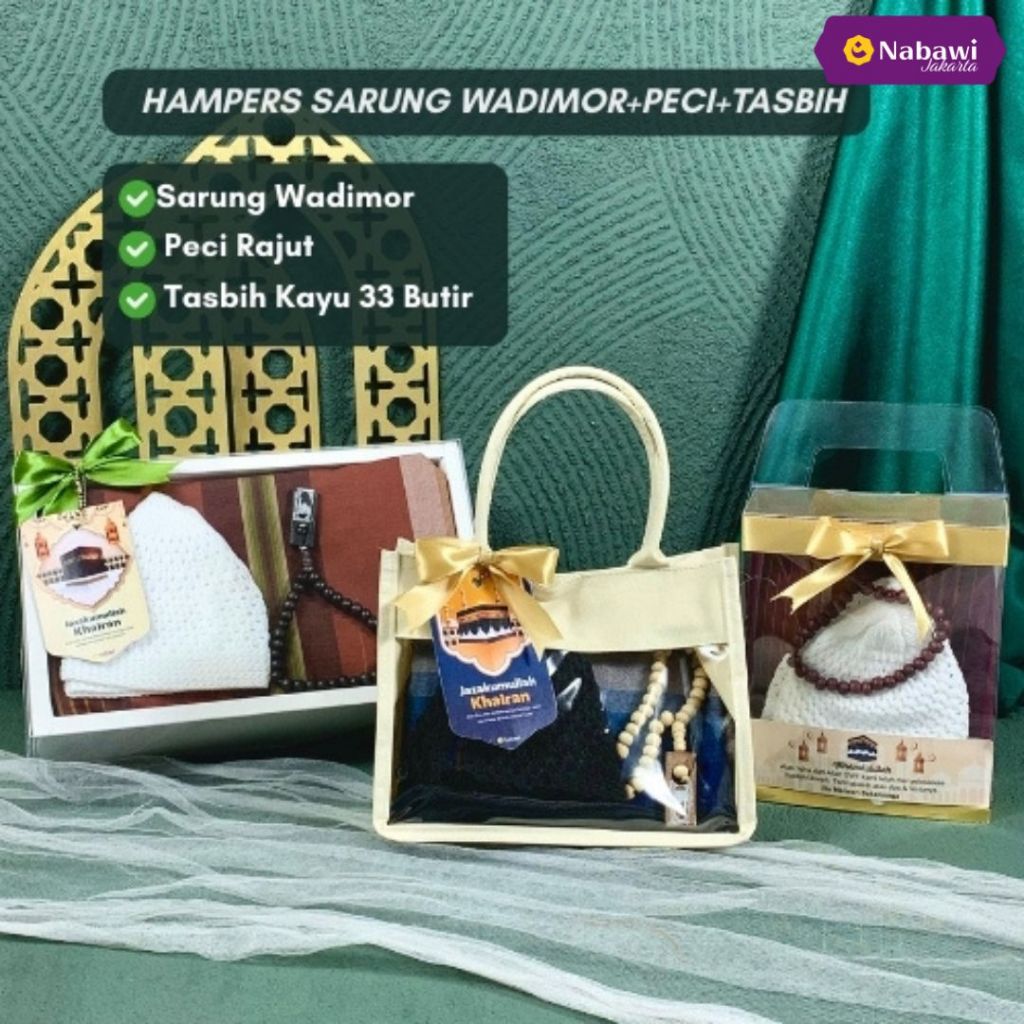 Hampers Sarung Wadimor Hampers Lebaran Idul Fitri Souvenir Tasyakuran Tahlilan Oleh Oleh Haji dan Um