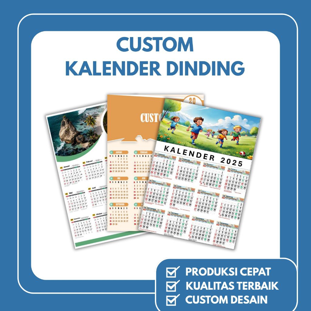 

CETAK Kalender Dinding 2025 Custom (A3)