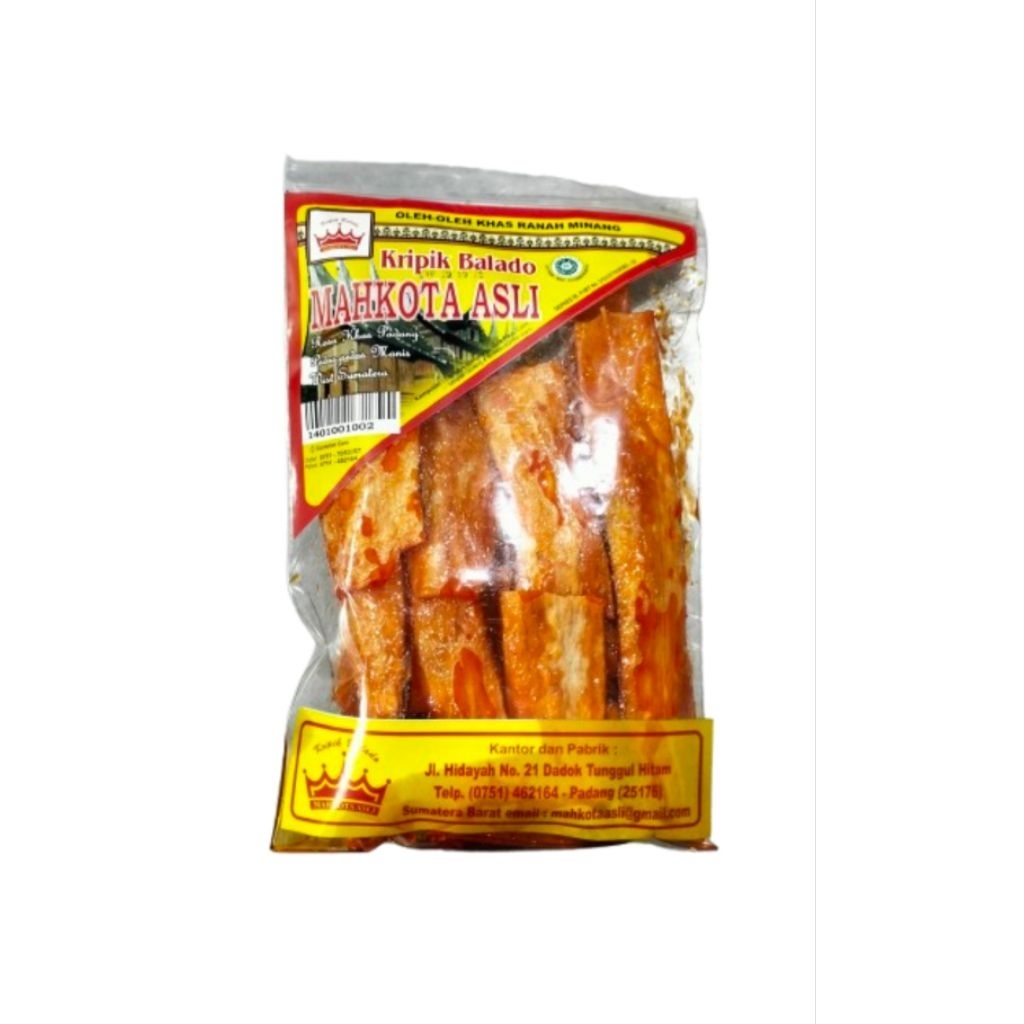 

Kripik Balado Panjang 250gr Mahkota Asli