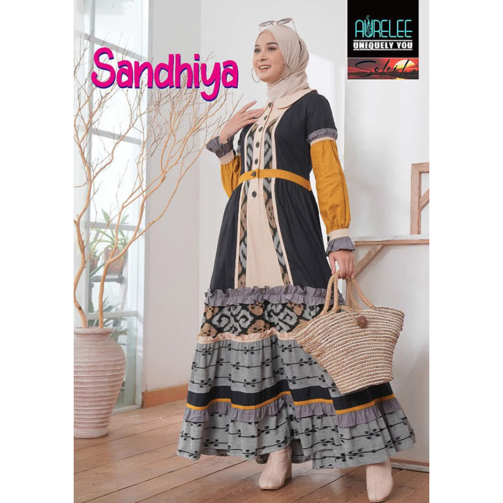 AURELEE SOLEIL SERIES -SANDHIYA DRESS BY AURELEE /GAMIS MUSLIMAH MODERN KEKINIAN CANTIK FASHIONABLE
