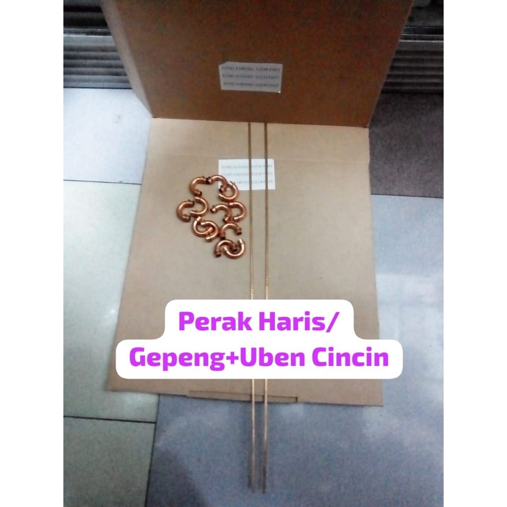 1set Perak Las Gepeng Haris 2Biji +Uben Ac Indor/Evapurator  Cincin Tebal 12Biji Ukuran1/4