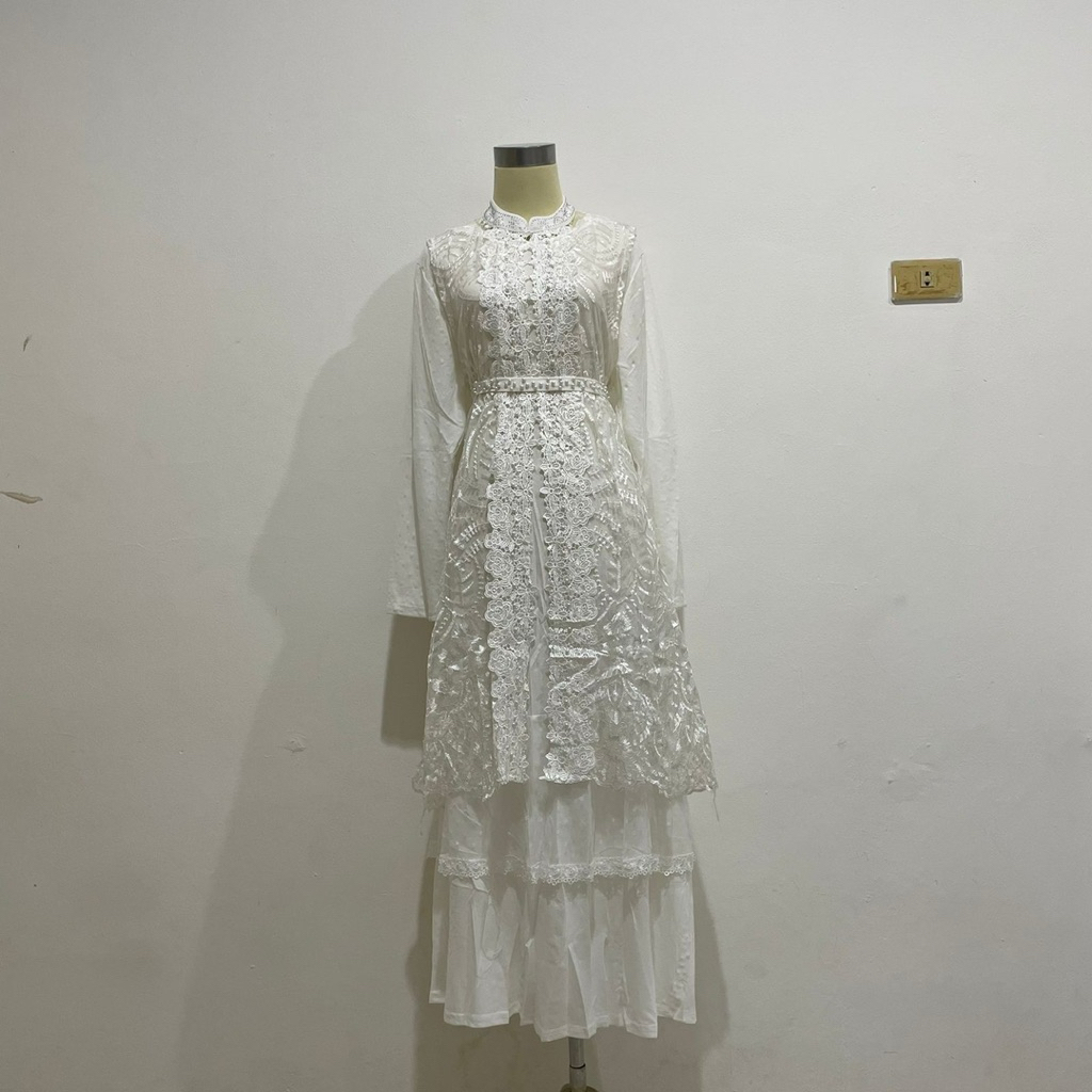 gamis putih model kebaya YL07