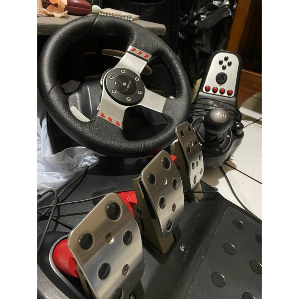 Steering Wheel Simulator Logitech G27 Include Shifter Second Berfungsi Normal Nego tipis
