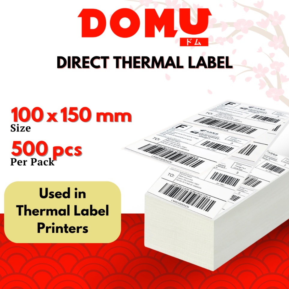 

KODE O37C Kertas Sticker Label Thermal Resi 1x15 mm Lipat Isi 5 Lembar per Pack