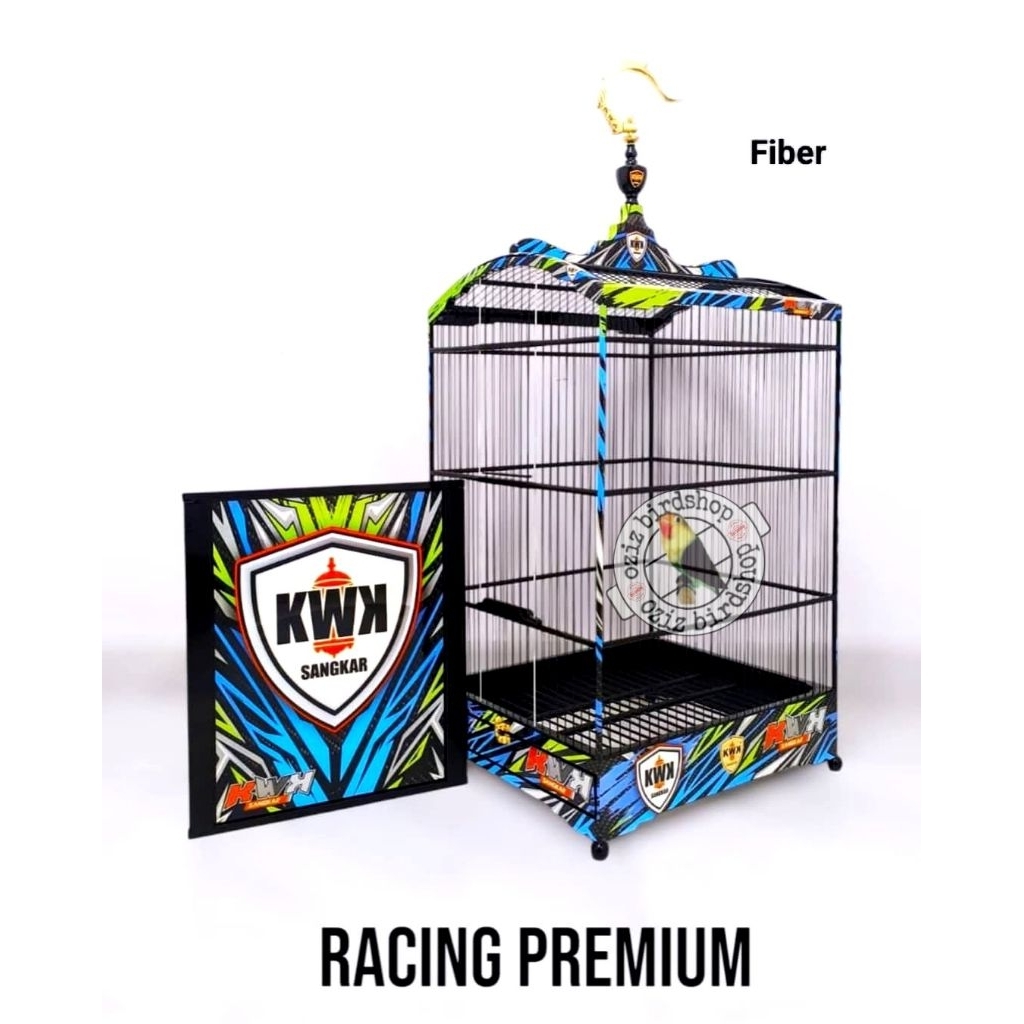 kandang sangkar kwk decal racing premium no 2  Ruji fiber