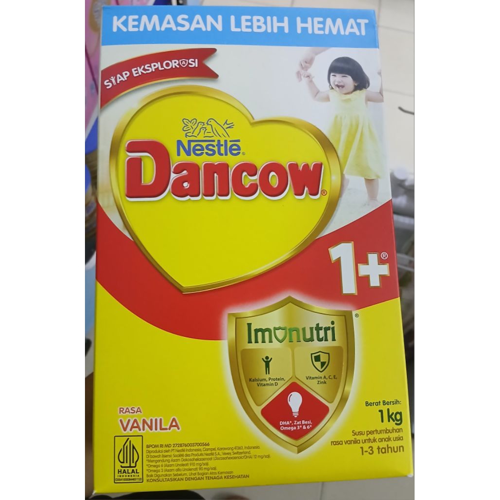 

Nestle Dancow 1+ Susu pertumbuhan rasa vanila 1-3 tahun 1kg