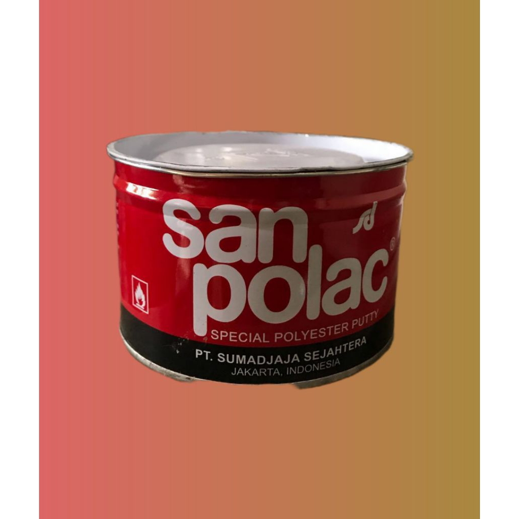 Dempul Mobil Dempul Besi Sanpolac 1 kg +
hardener