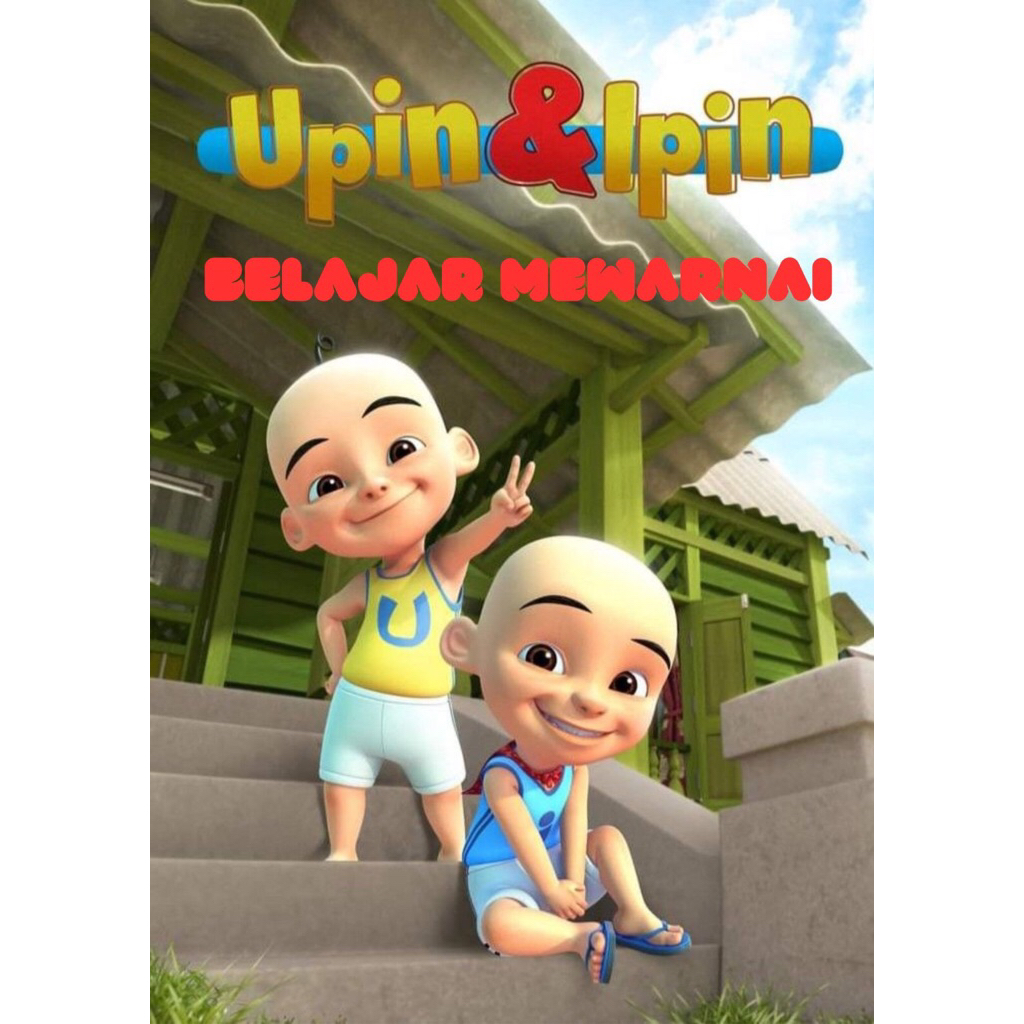 20 LEMBAR MEWARNAI UPIN DAN IPIN| BUKU MEWARNAI ANAK|BUKU GAMBAR| BUKU BELAJAR MEWARNAI| BUKU MEWARN