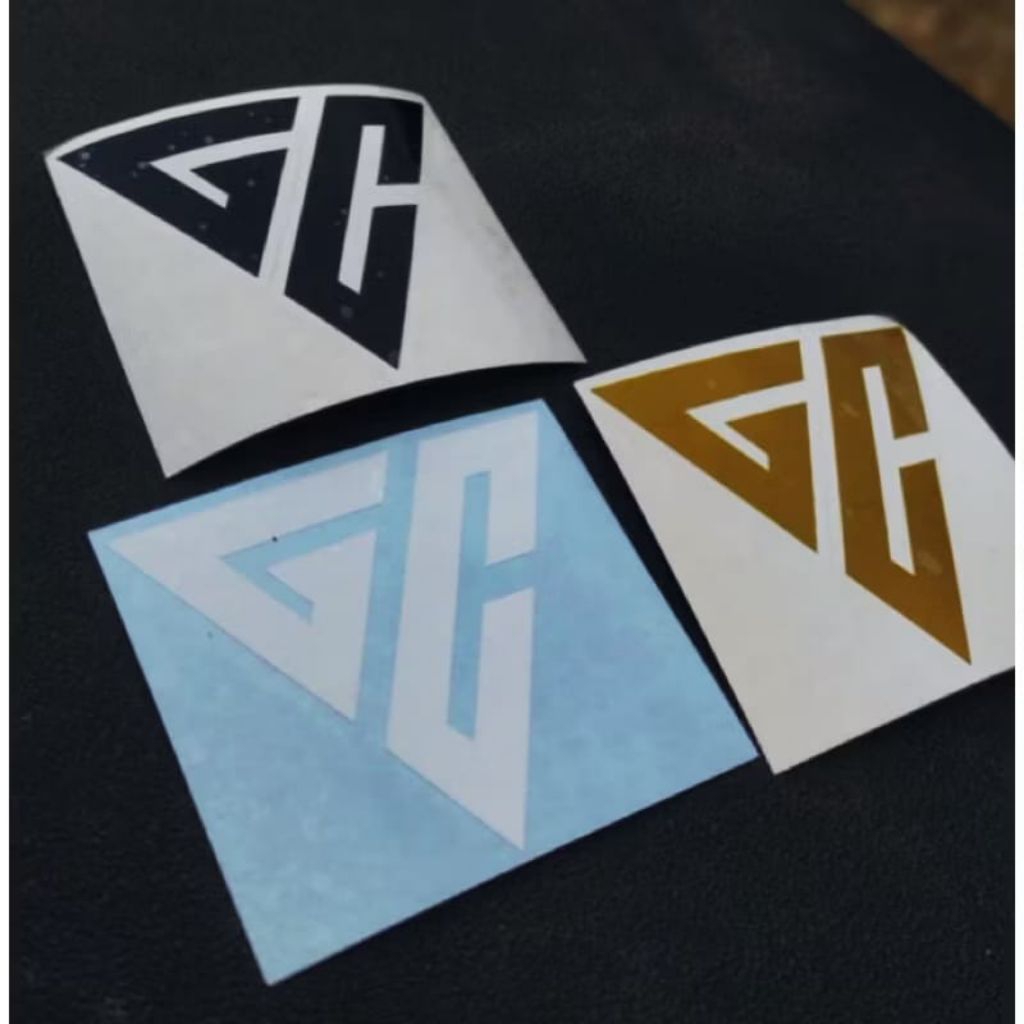 

cutting sticker logo GC