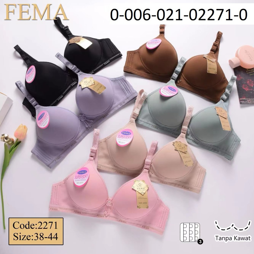 2pcs 2pcs BH FEMA TULIS CUP B KAIT 3 | BH BUSA FEMA TANPA KAWAT