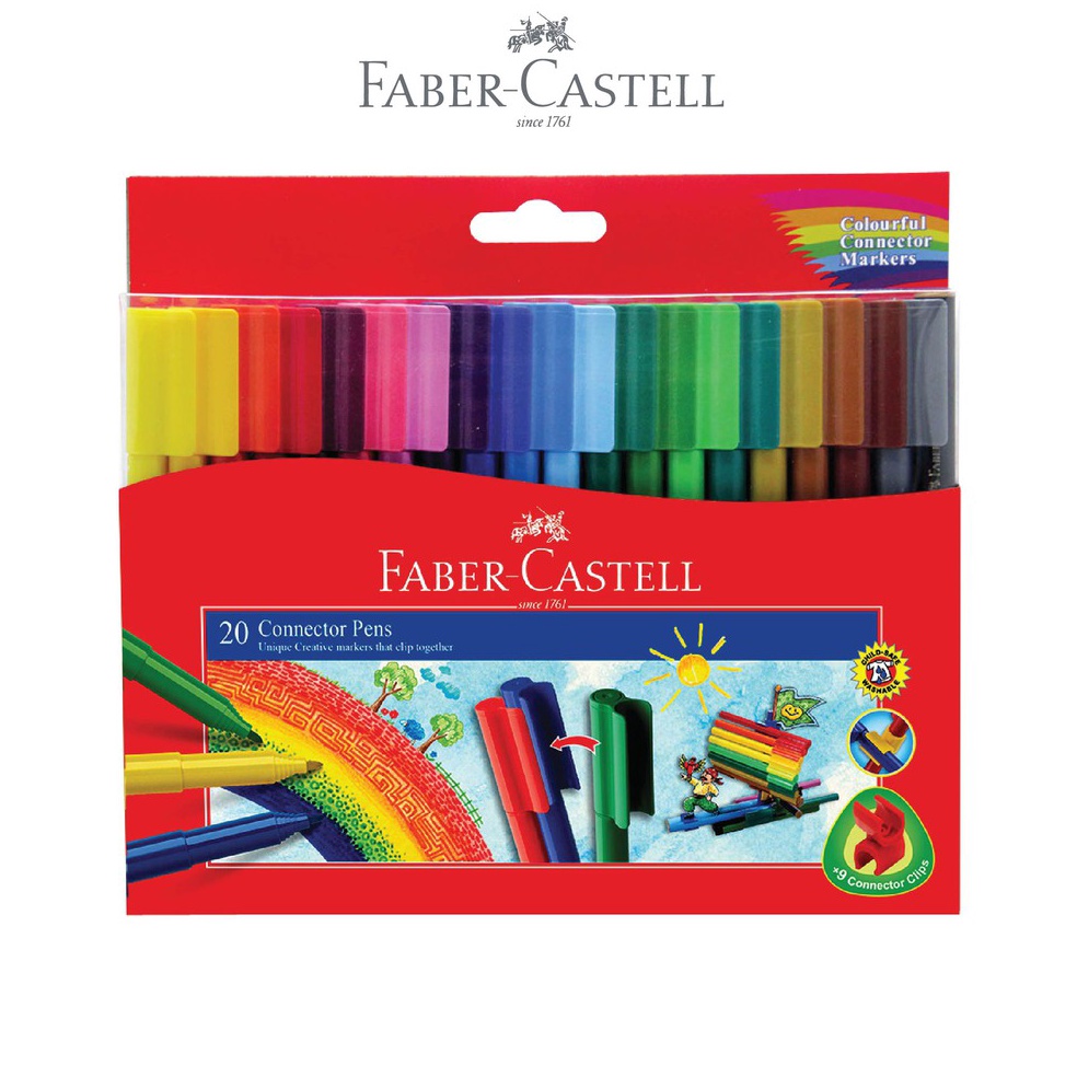 

KODE E4S FaberCastell Spidol Warna Marker Connector Pen 2