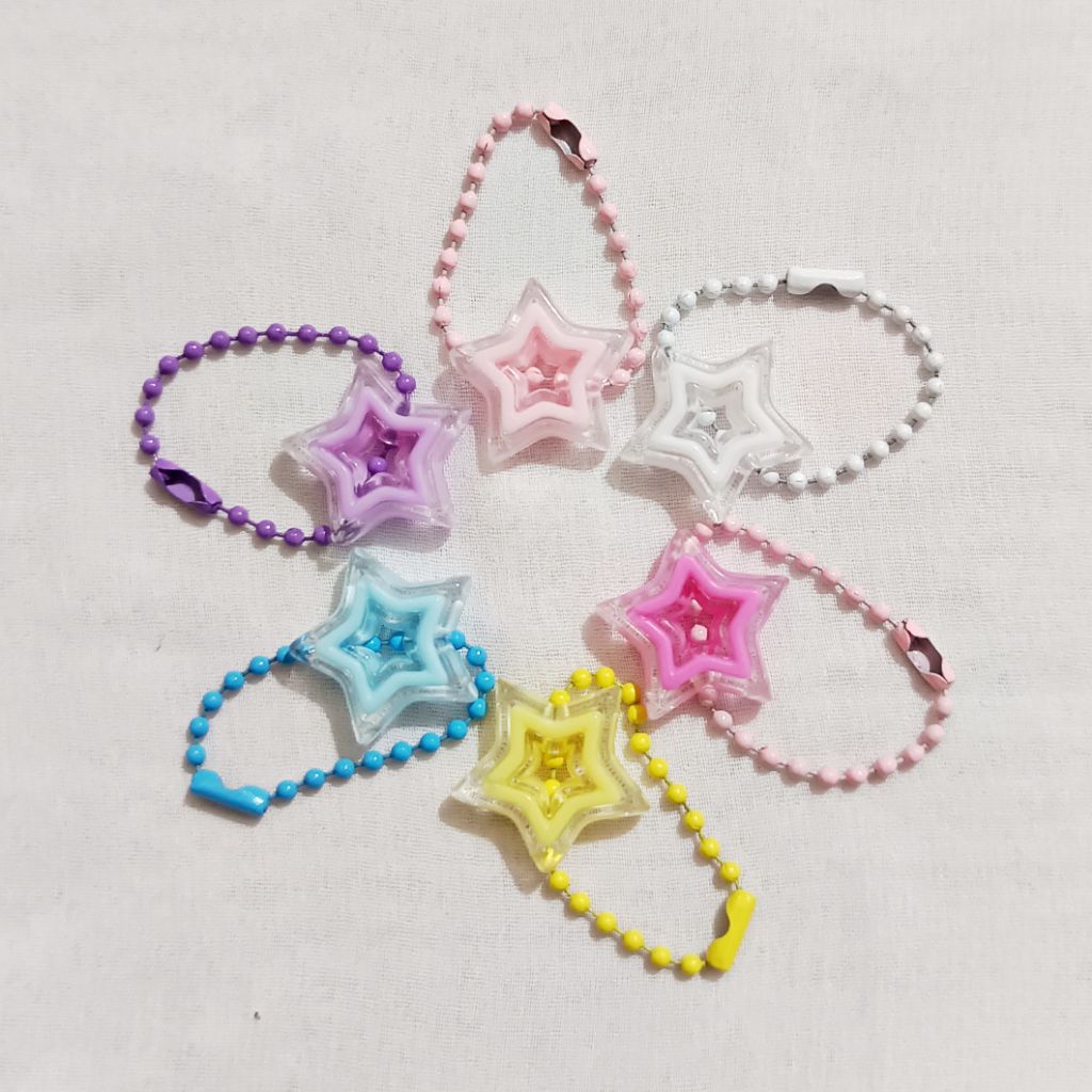 Keychain Bintang Star / Gantungan tas kunci bintang / Gantungan ala Kpop