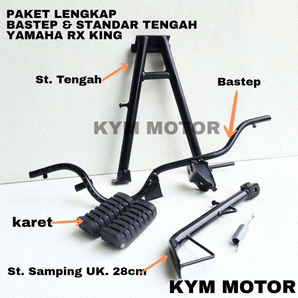 Bastep Barstep Step Pijakan Kaki Standar Tengah MJB Variasi Aksesoris Motor Yamaha Rx King Model Ori
