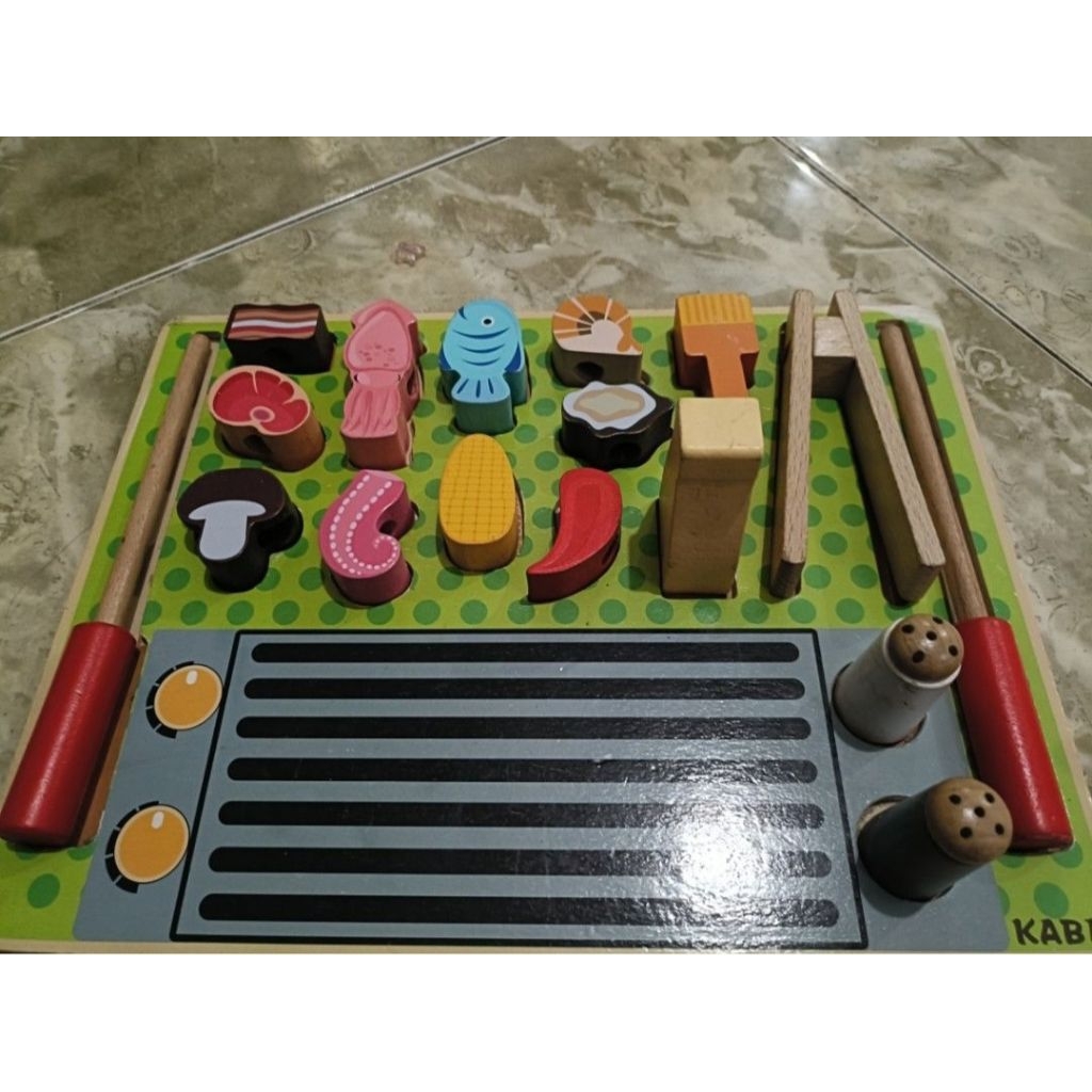 PRELOVED Mainan Kayu Wooden Pretend Play Mainan Kayu Edukatif