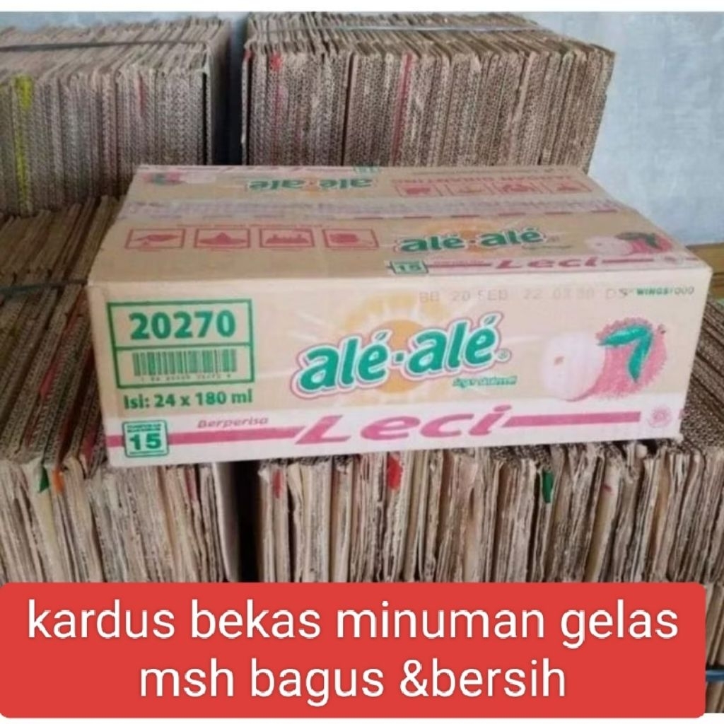 

kardus bekas msh bagus& bersih isi 5pcs