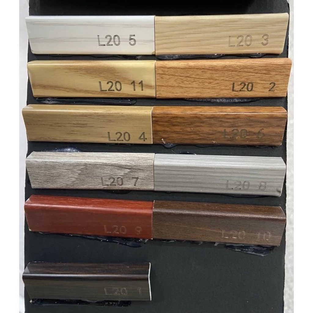 Lis L - Lis siku - Lis penutup PVC- Lis L Vinyl /Parkit /SPC - Ending PVC