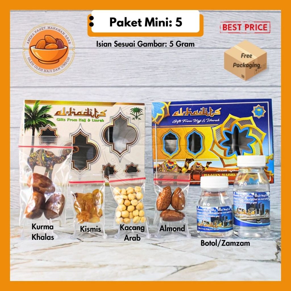 

Paket Souvenir Oleh Oleh Haji dan Umroh Ekonomis / Makanan Khas Ara