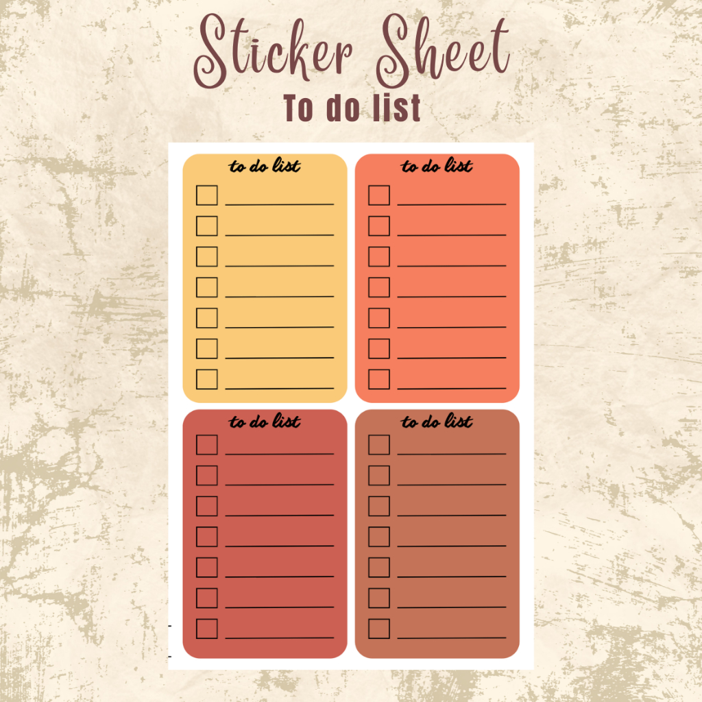 

[paww.craft] Sticker to do list stiker jurnaling scrapbook kiss cut tinggal tempel