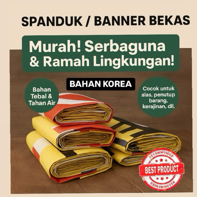 Spanduk baliho 3x4 bahan korea