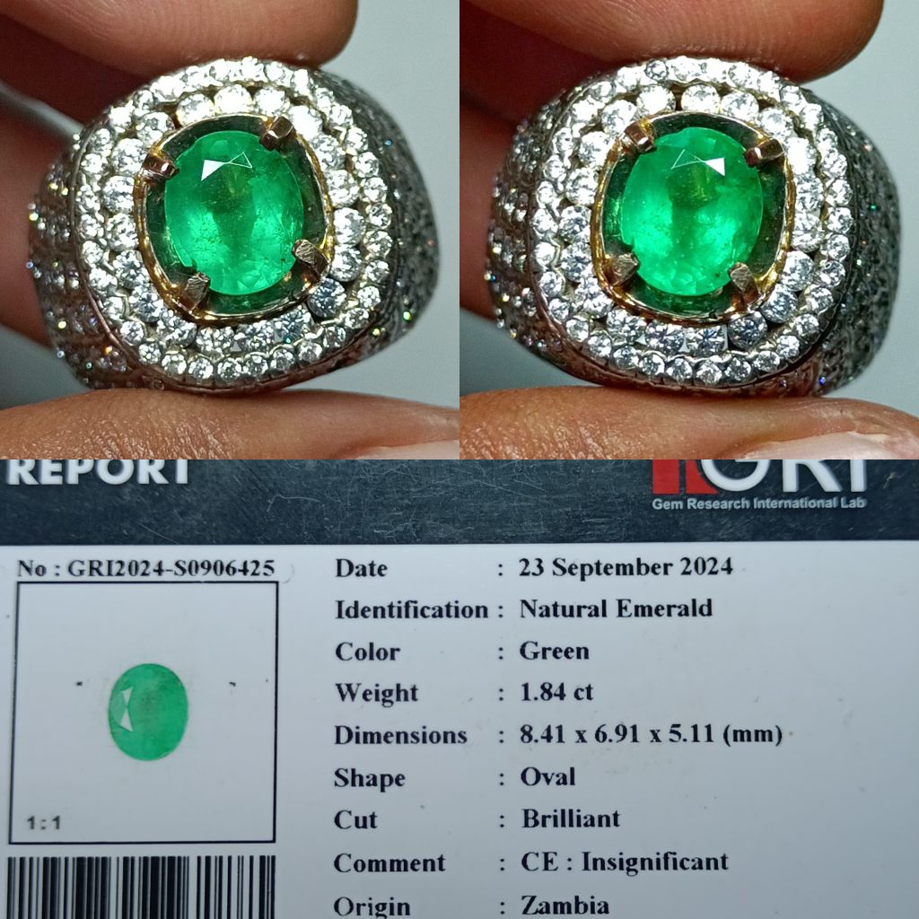 NATURAL EMERALD BERYL ZAMBIA INSIGNIFICANT