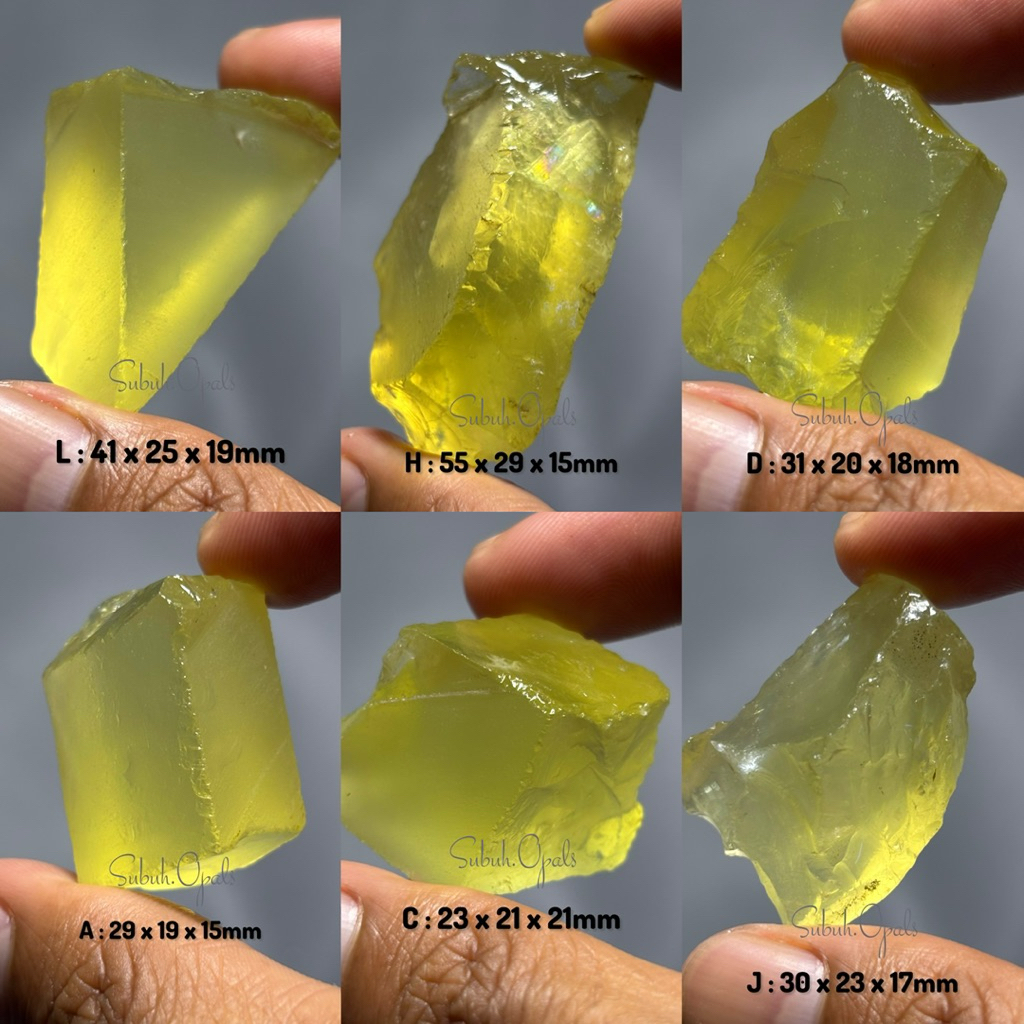 Bongkahan batu yellow citrine / citrine lemon / natural citrine