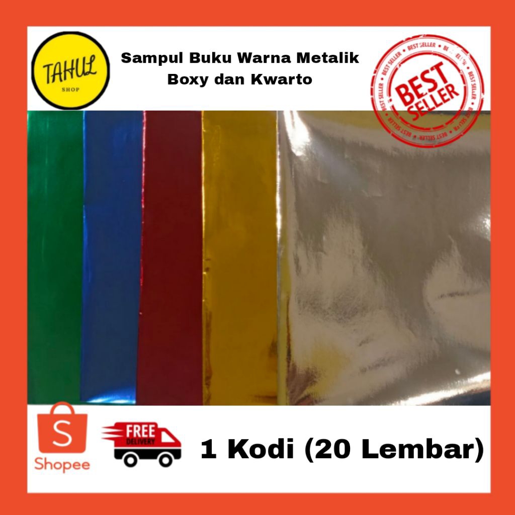 

1 Kodi ( 20 Lembar ) !!! Sampul Buku Warna Metalik Boxy dan kwarto / Bigboss / Campus / kampus Sampul buku Warna warni Sampul buku warna Silver / Boxy Kwarto / Bigboss ukuran sampul / sampul Kertas Metalik / sampul gold silver merah biru hijau metalik