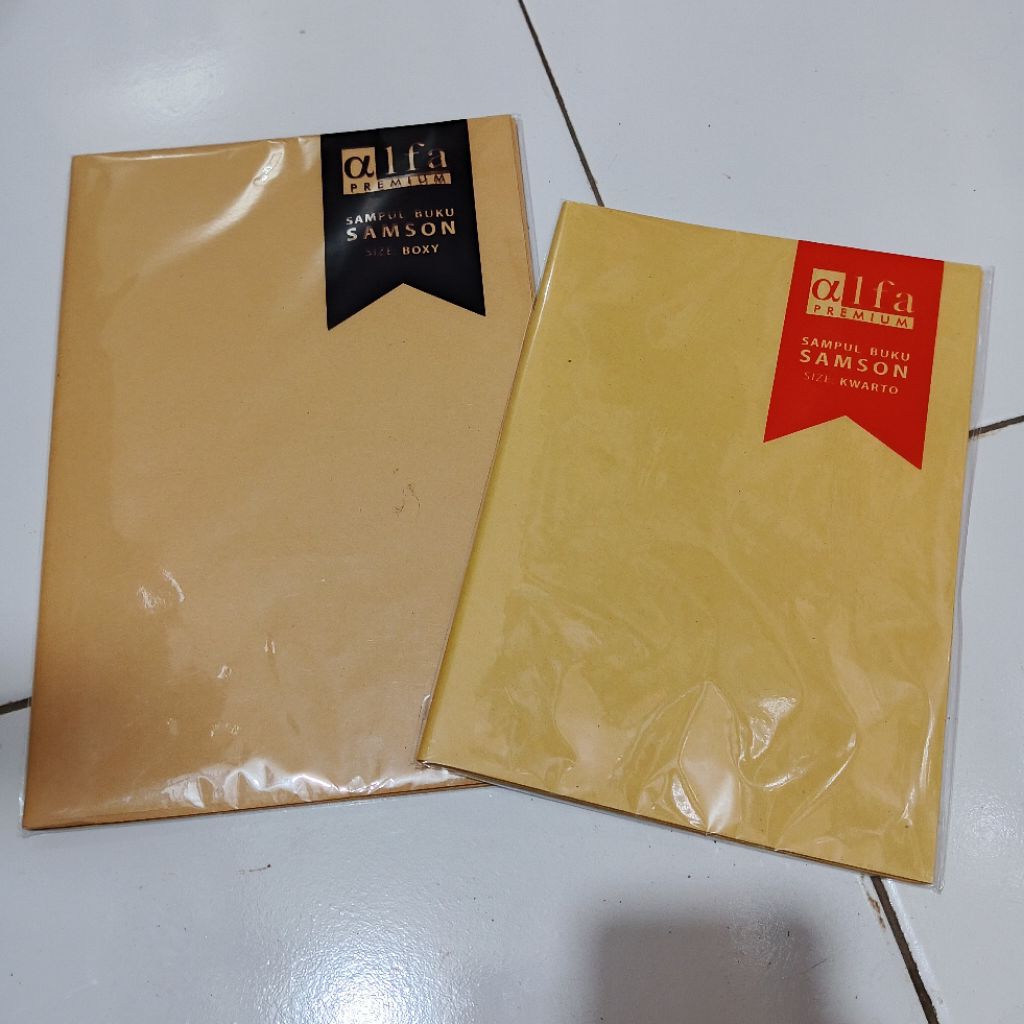 

10 Pak Sampul Buku Coklat Nama & Polos ALFA