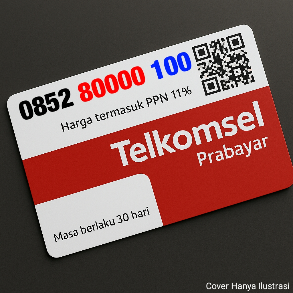 Telkomsel Simpati - Kartu Perdana Nomor Cantik -  0852 80000 100