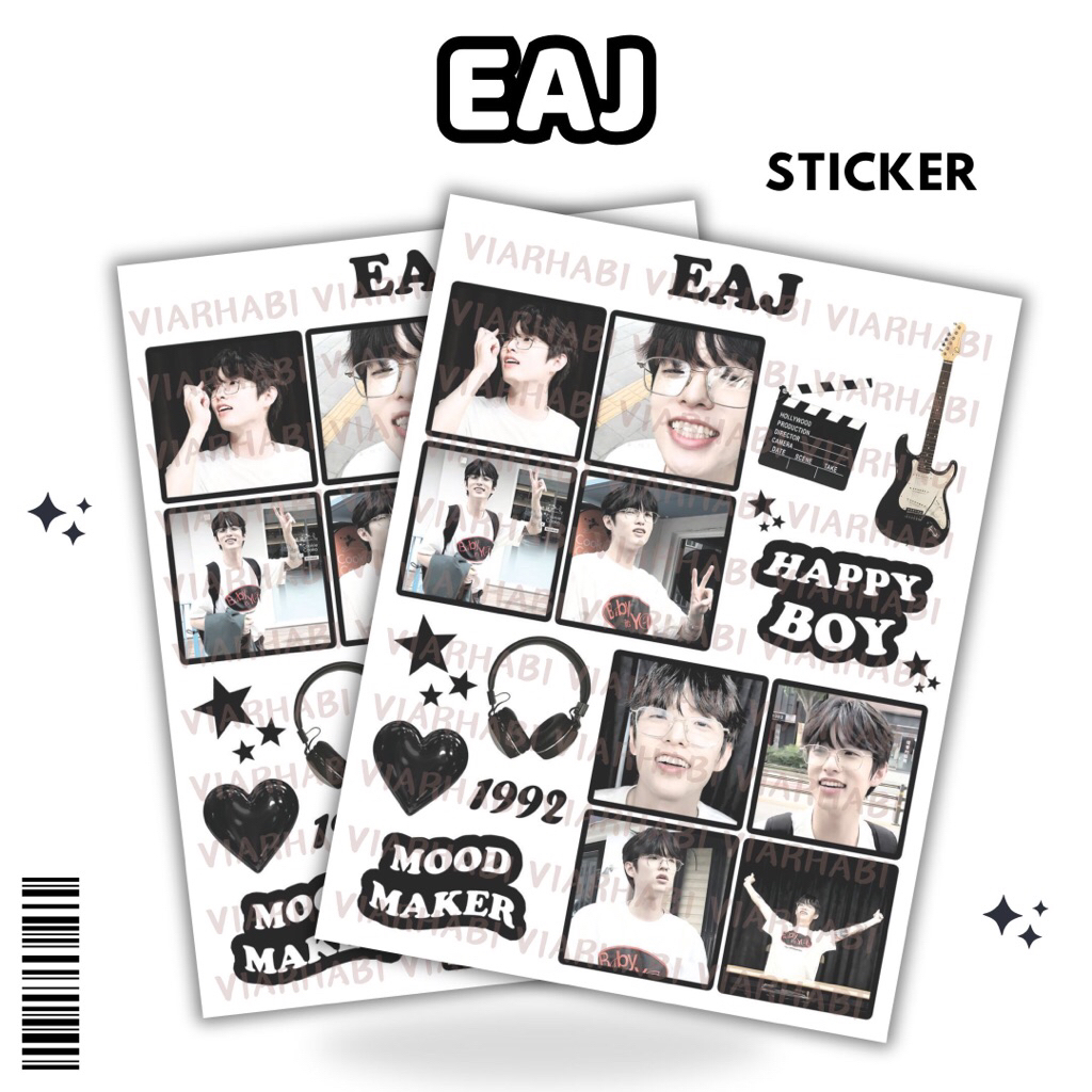 [READY STOCK] STIKER EAJ PARK WHITE EDITION// STIKER EAJ PARK UNCUTTING