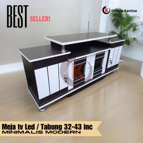 Meja tv Led / Tabung Minimalis 32 - 43 inch Minimalis Modern Aesthetic serbaguna "Olshop Kartina"